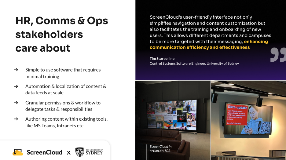 Features | ScreenCloud digital signage | Philips ProStore