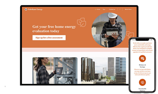 Create secure, low-code business websites