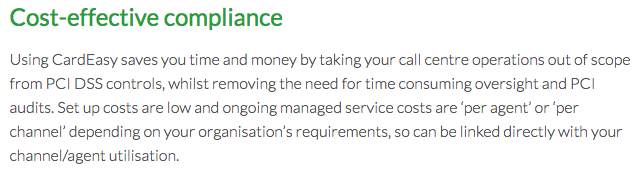 Cost-effective compliance