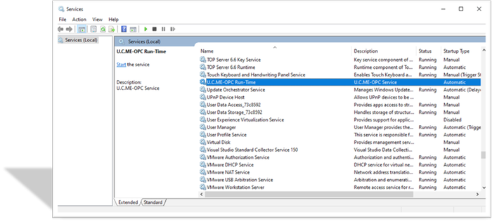 Runs as a Microsoft® Windows® service