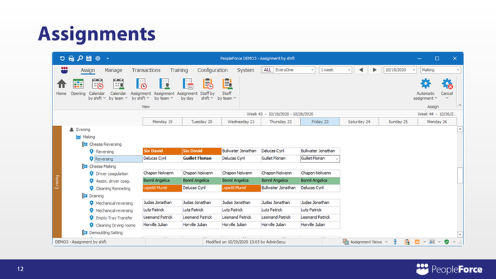 Assignment and simulation