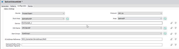 Flexibility to select Area templates
