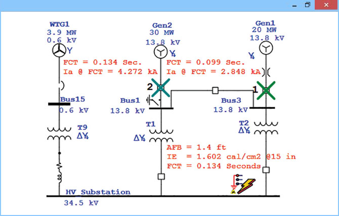 High voltage arc flash analysis