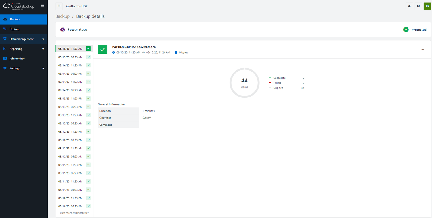Features | AvePoint Cloud Backup for Power Platform | CANCOM Cloud ...