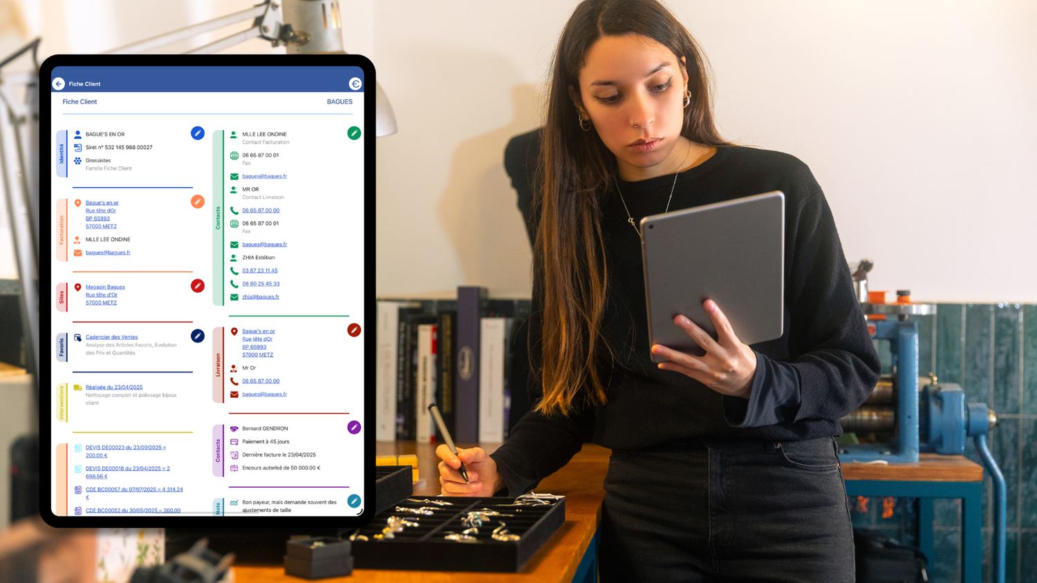 Relation Clients, Fournisseurs + tournée en appui