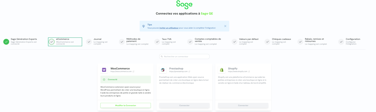 Connecteurs eCommerce