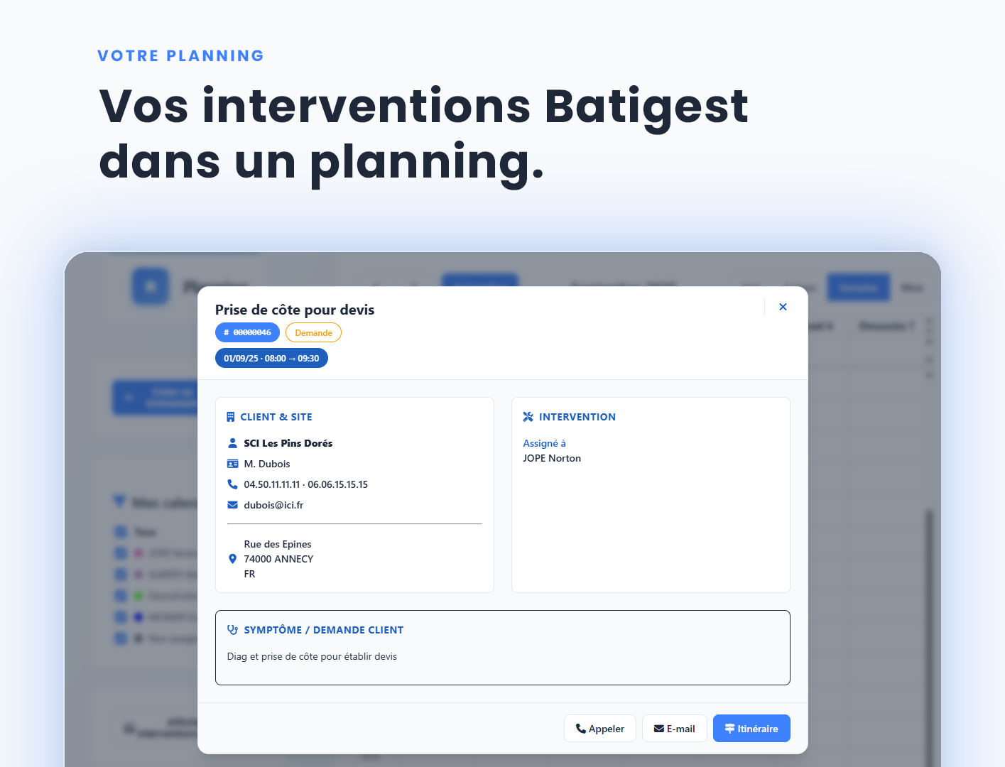 Plannification Visuelle et Synchronisée