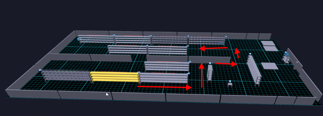 Warehouse mapping uwing AI