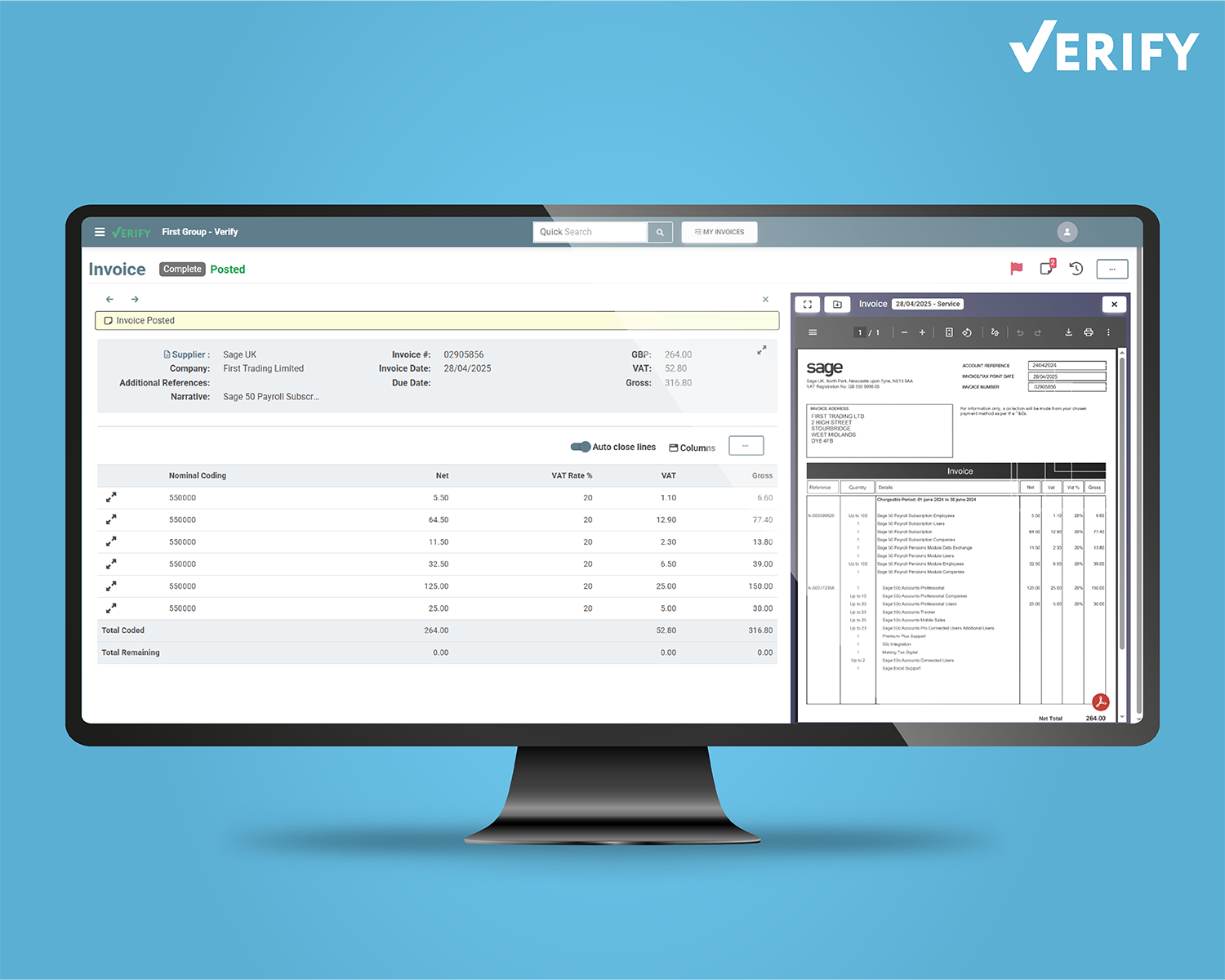 Automatic Invoice Posting