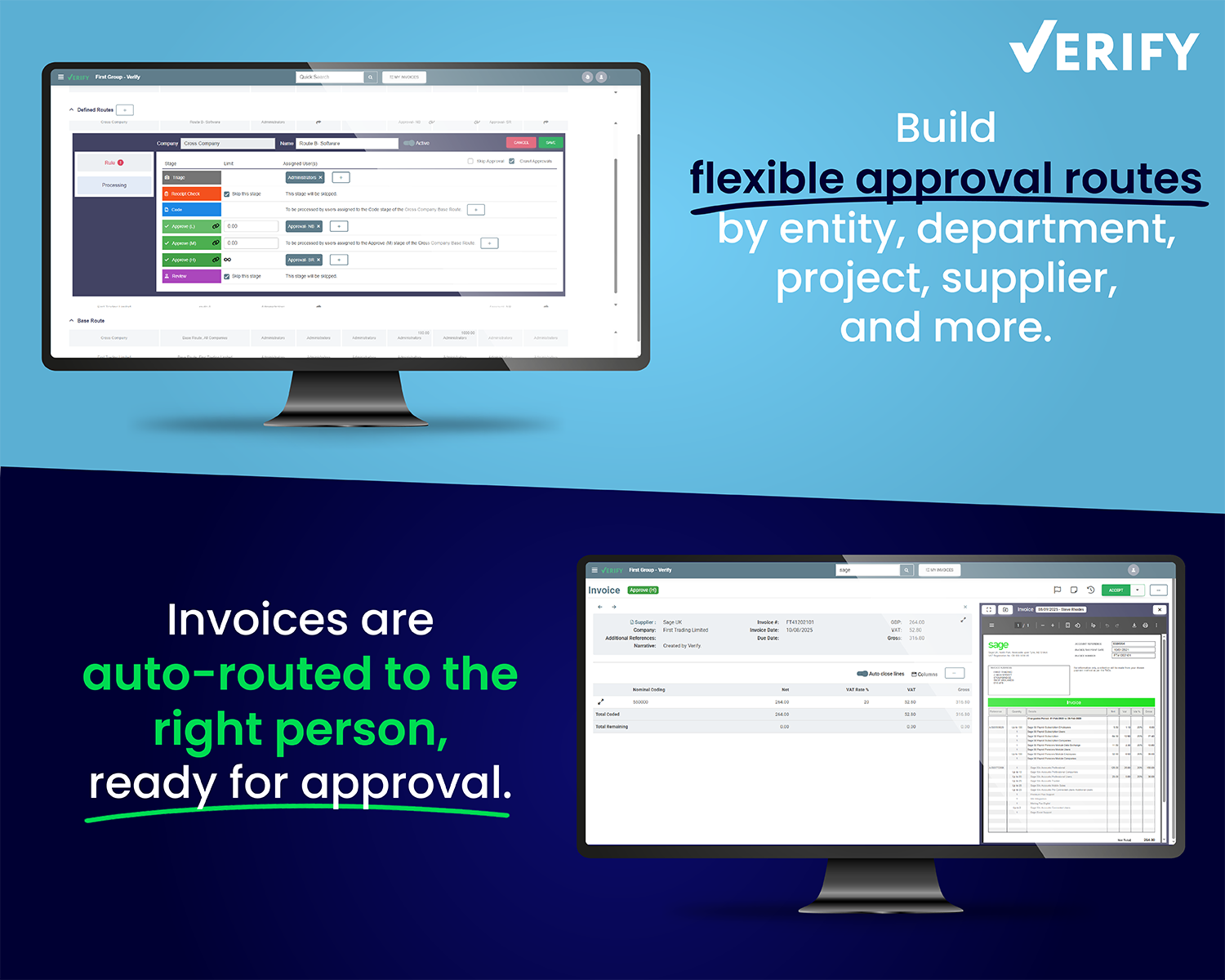 Customisable Invoice Routing