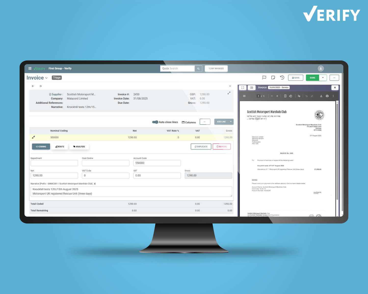 Intelligent Invoice Capture