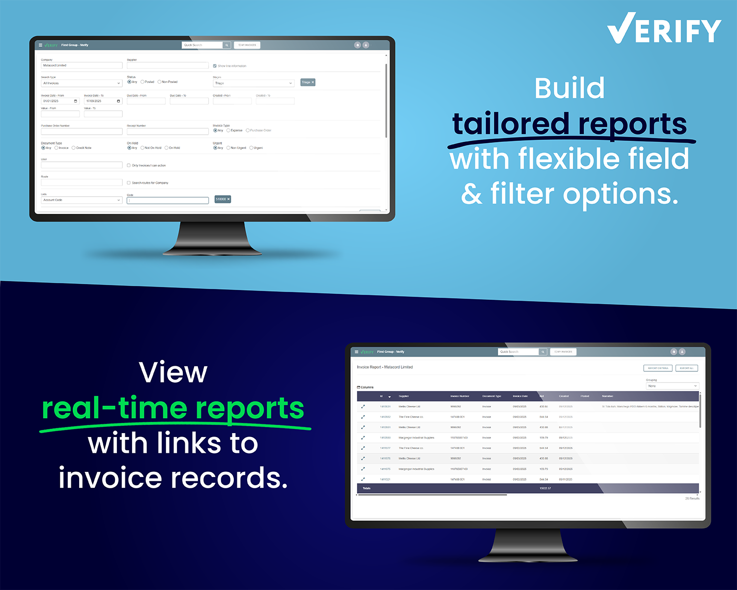 Custom Invoice Reporting