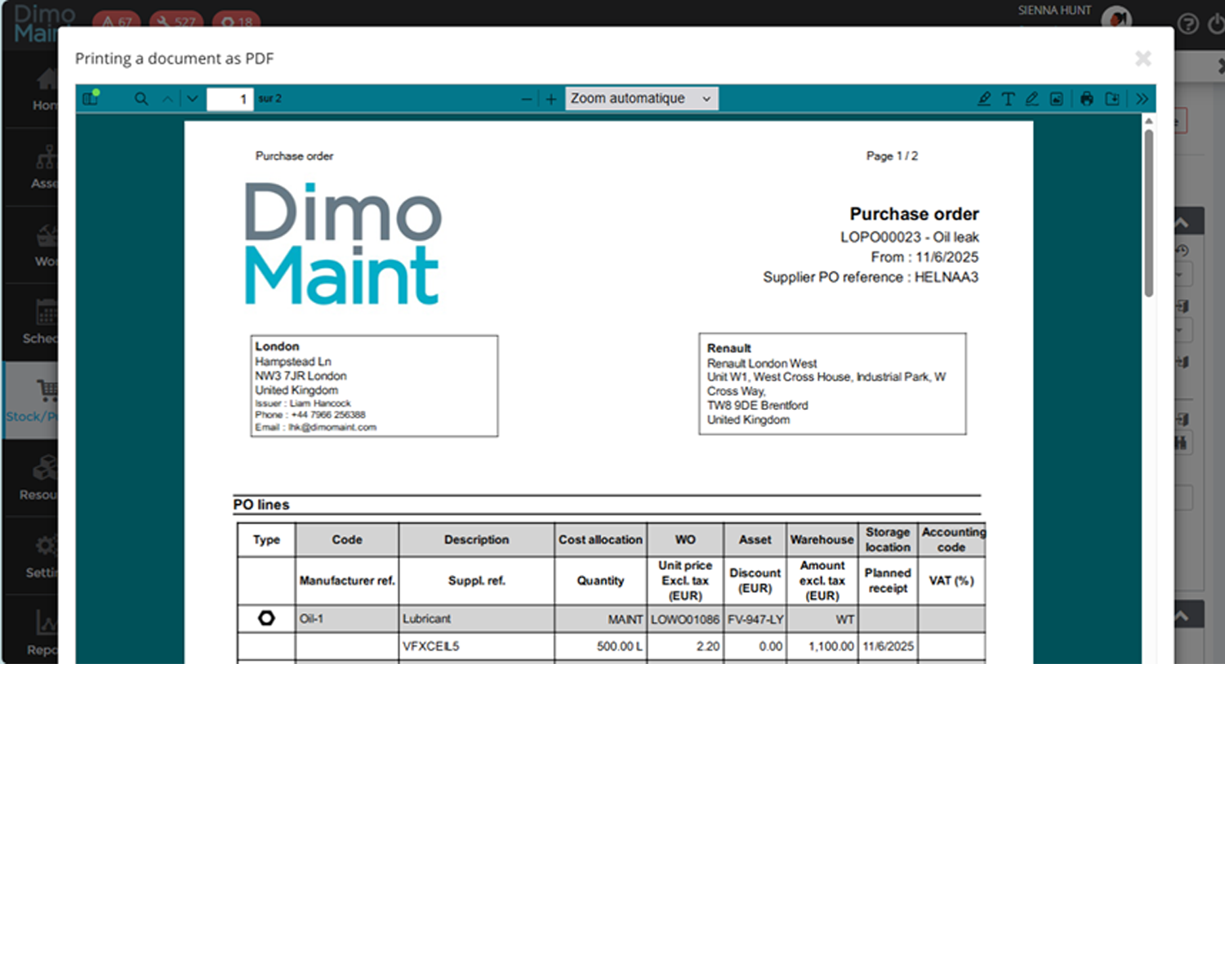 Purchase Order Management