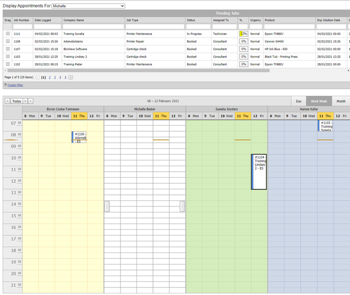 Technician’s Scheduler