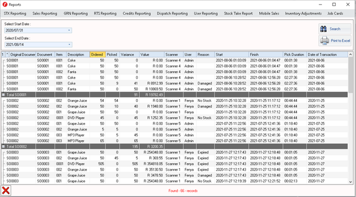 Sales Order - Invoice Picking